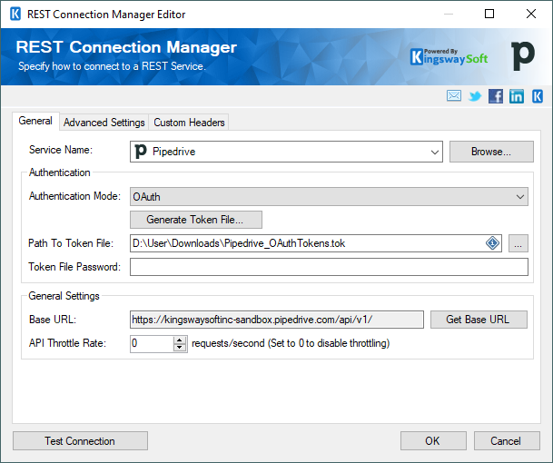 Pipedrive Connection Manager